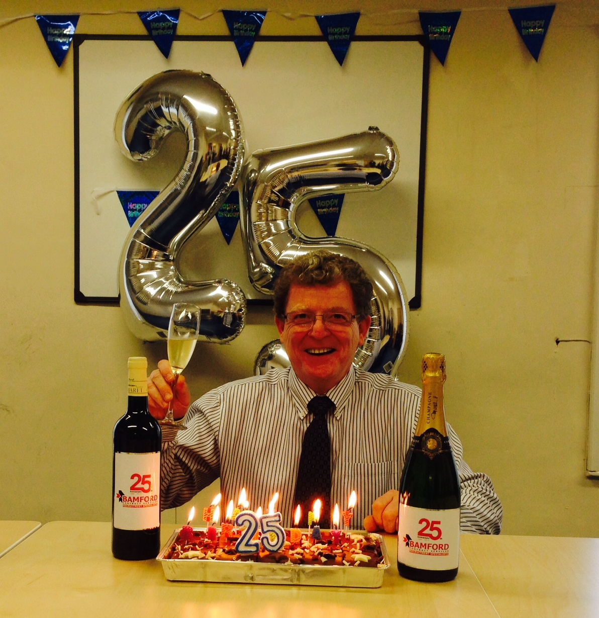 Bamford MD Steve Berry celebrating 25 years in business